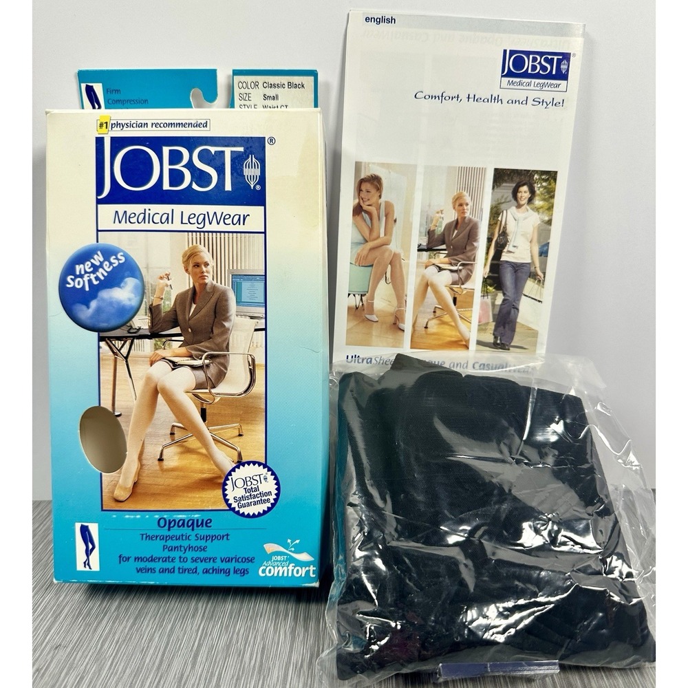 Jobst Opaque Firm Compression Pantyhose 20-30mmHg‎  Sz: Small Classic Black